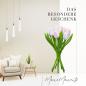 Preview: Tulip bouquet made of wood - 9 hand-painted wooden tulips, 34 cm tall, white/pink, wooden flower decoration, made in Holland